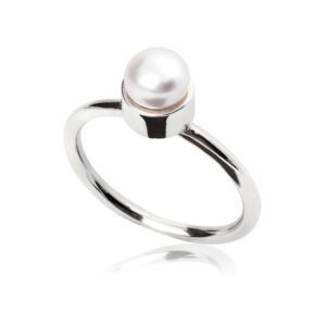 Anel Solitário Pérola